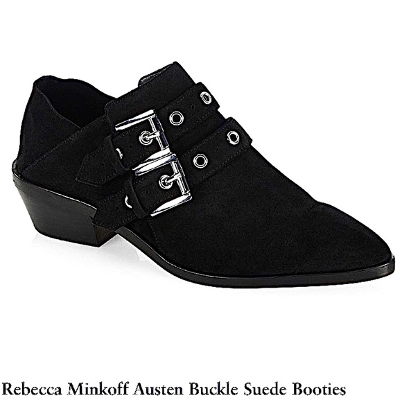 RebeccaMinkoff Austen suede buckle booties - Picture 14 of 14